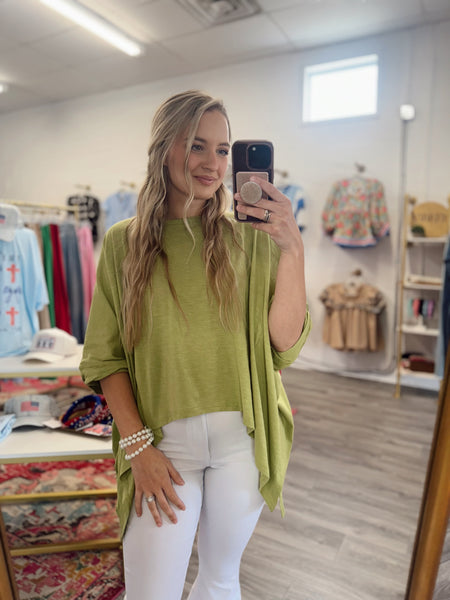 Macey Swing Top - Lime