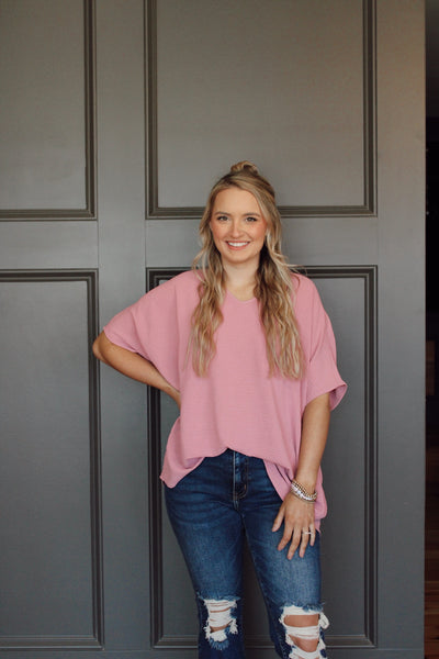 Pocket Top - Pink, S-3XL