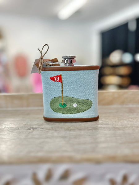Embroidered Flask
