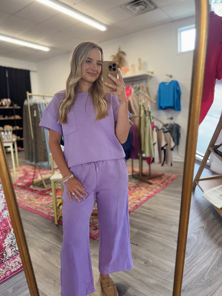 Quilted Lover Girl Set - Lavender