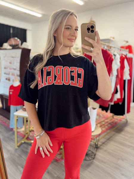 Georgia Puff Boxy Graphic Tee