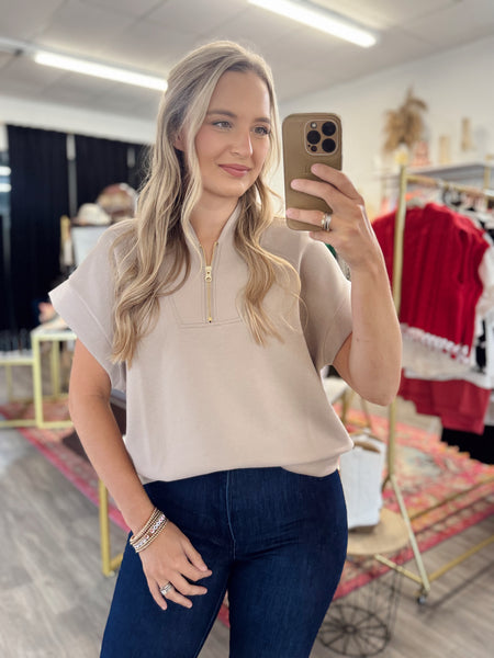 Scuba Top - Light Tan