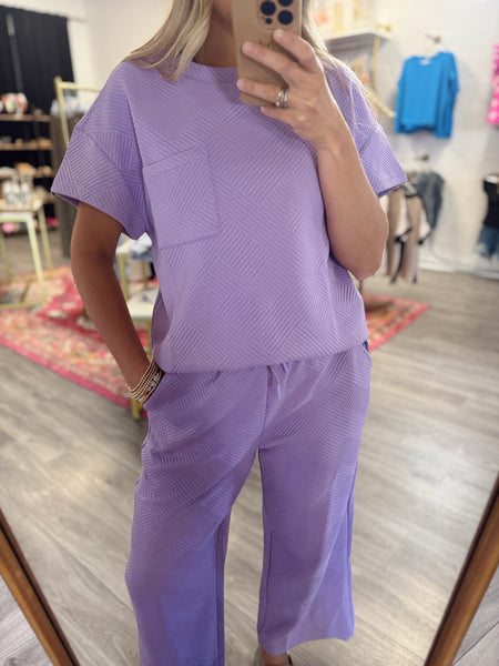 Quilted Lover Girl Set - Lavender