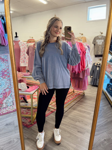 Everyday Oversized Basic - Dusty Blue