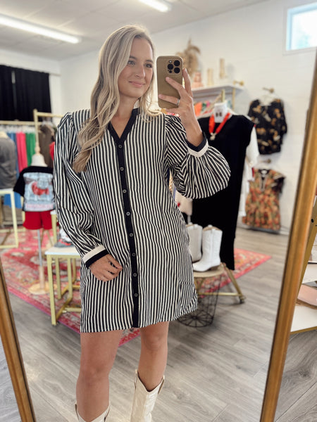 Work Day Stripe Dress