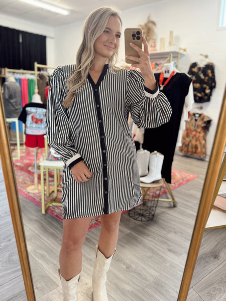 Work Day Stripe Dress
