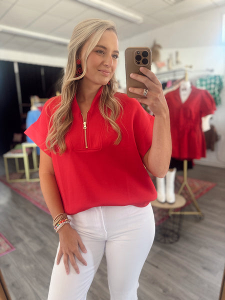 Scuba Top - Red, S/M-3X