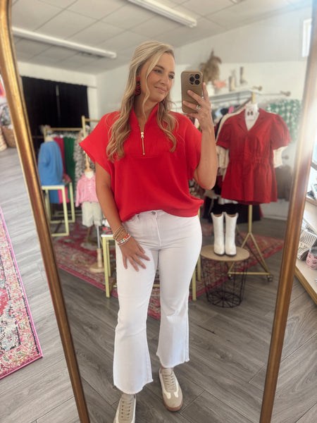 Scuba Top - Red, S/M-3X