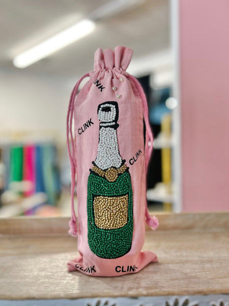 Beaded Wine Bag