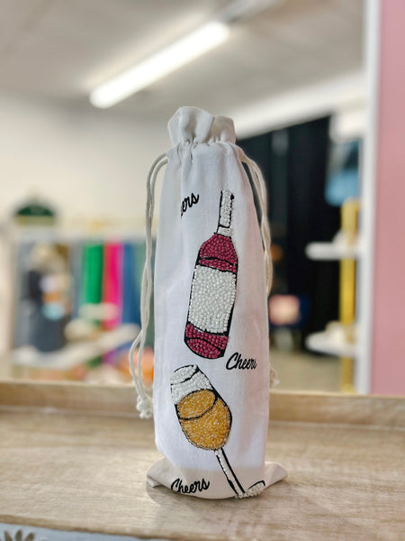Beaded Wine Bag
