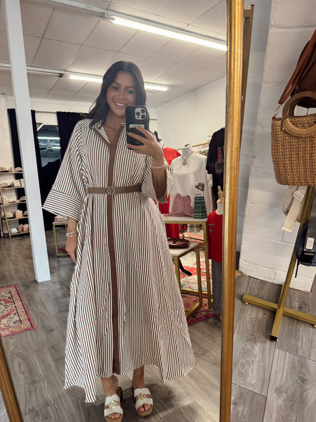 Bless Your Heart Midi Dress - Mocha