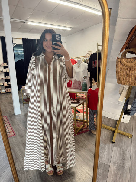 Bless Your Heart Midi Dress - Mocha