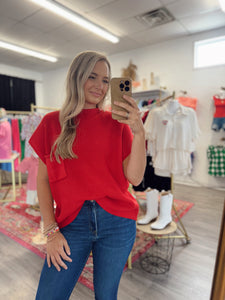 Ava Sweater - Red
