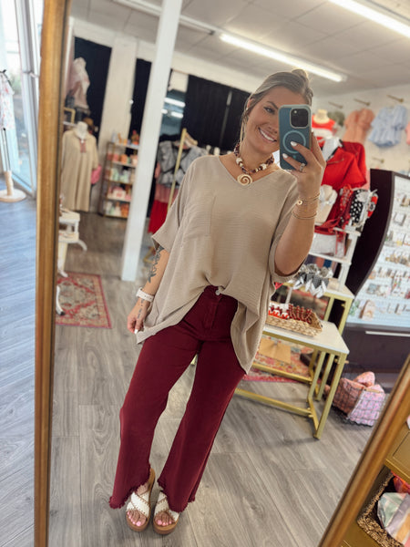 Pocket Top - Mocha