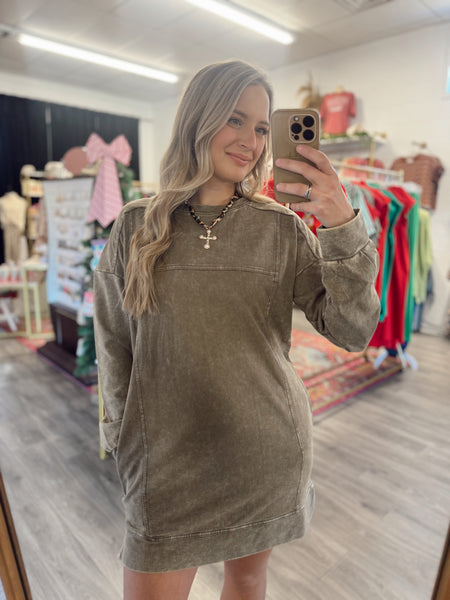 Sweater Dress - Mocha