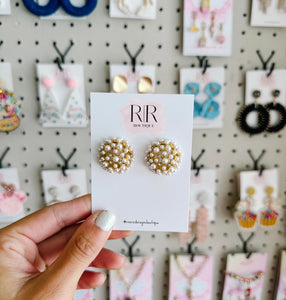 Gold & Pearl Earrings