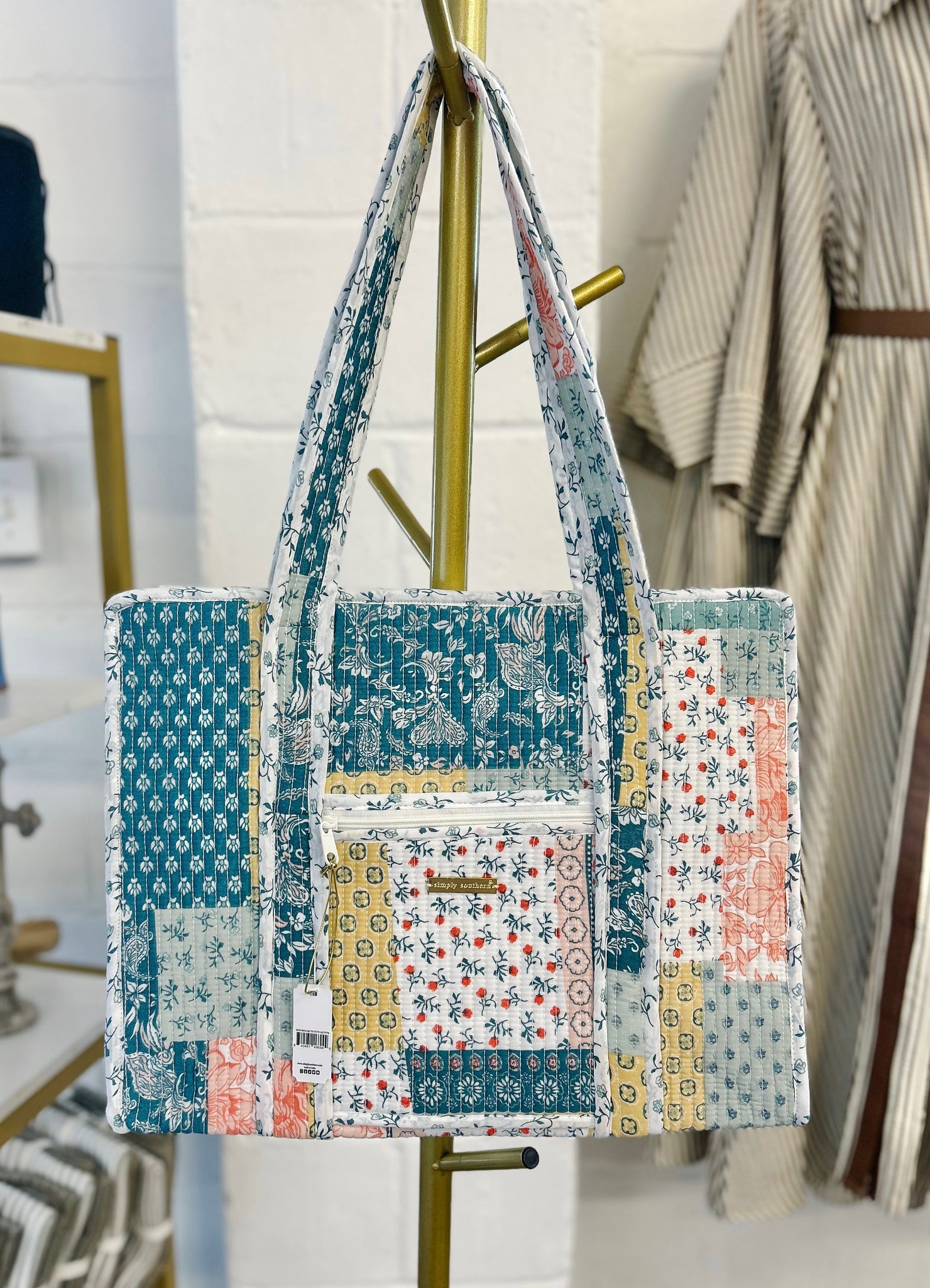 Quilted Tote Bag - Patchwork