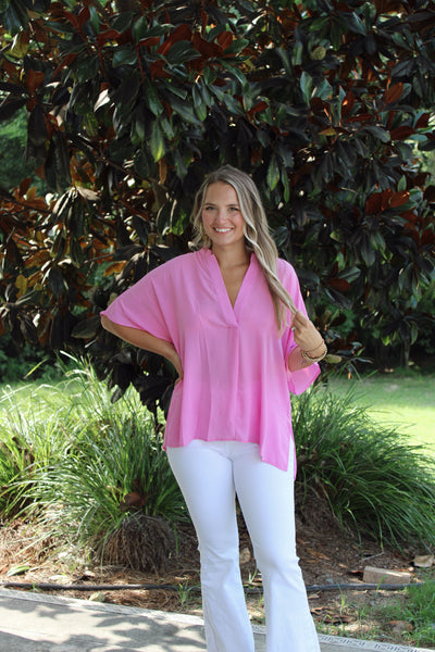 Ocean Breeze Blouse - Pink