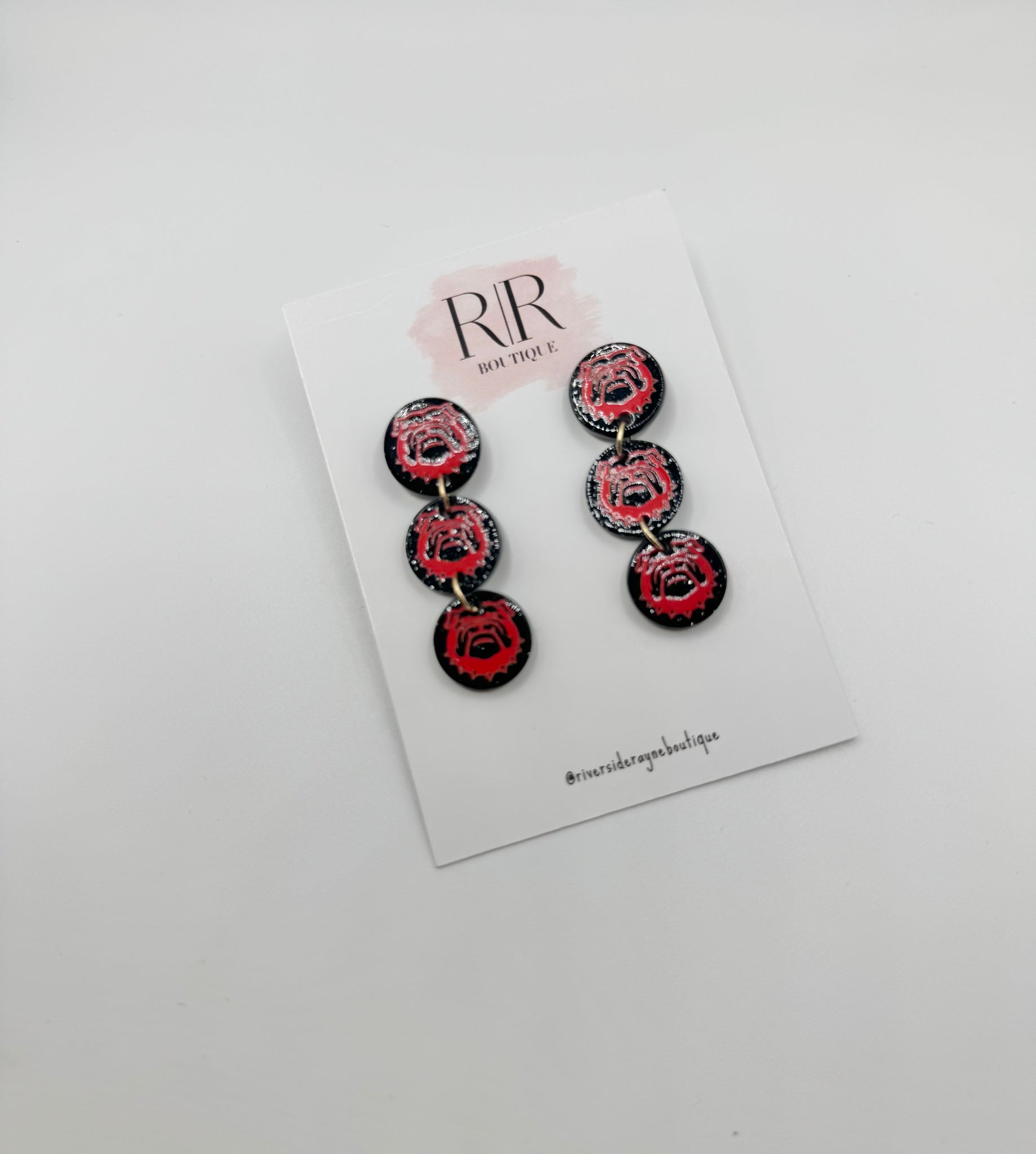 Bulldog Dangle Earring