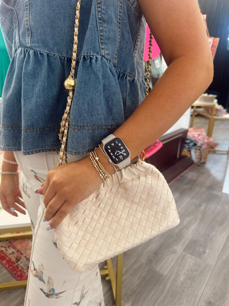 Woven Clutch Crossbody