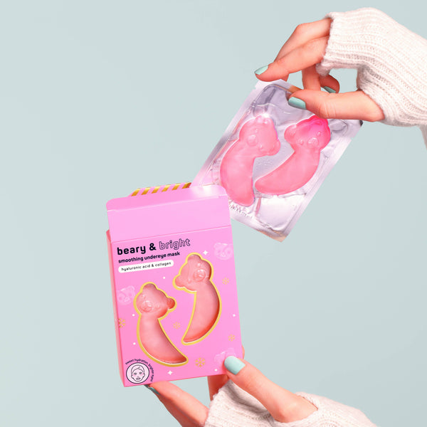 Bear-Shaped Smoothing Hydrogel Undereye Patches l 8 Pack