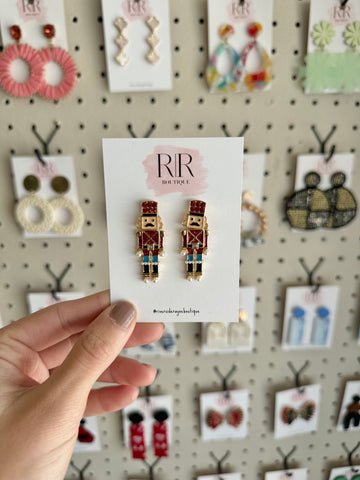 Nutcracker Earrings - Red