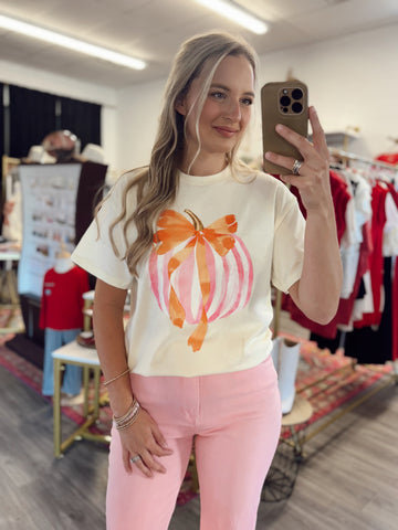 Preppy Pumpkin Graphic Tee
