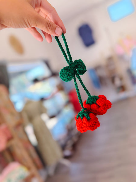 Handmade Crochet Roses - Red