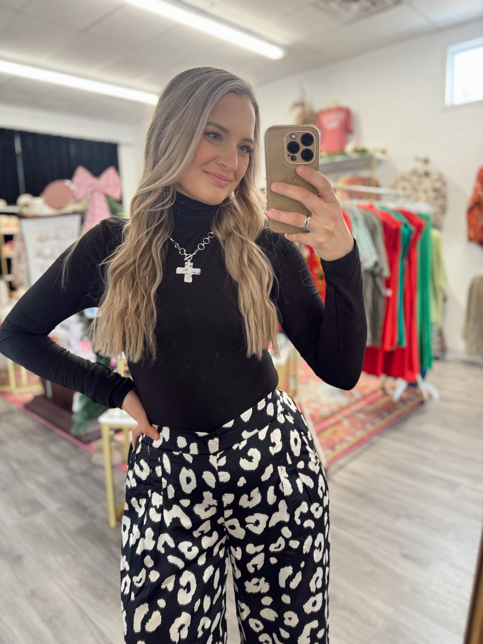 Mock Neck Bodysuit - Black