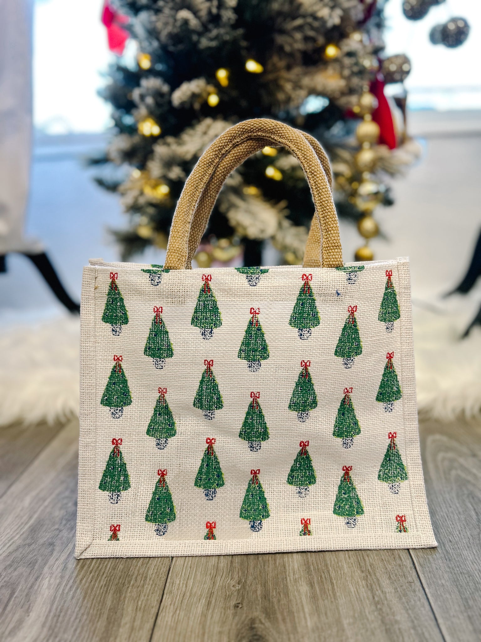 Christmas Tree Gift Tote