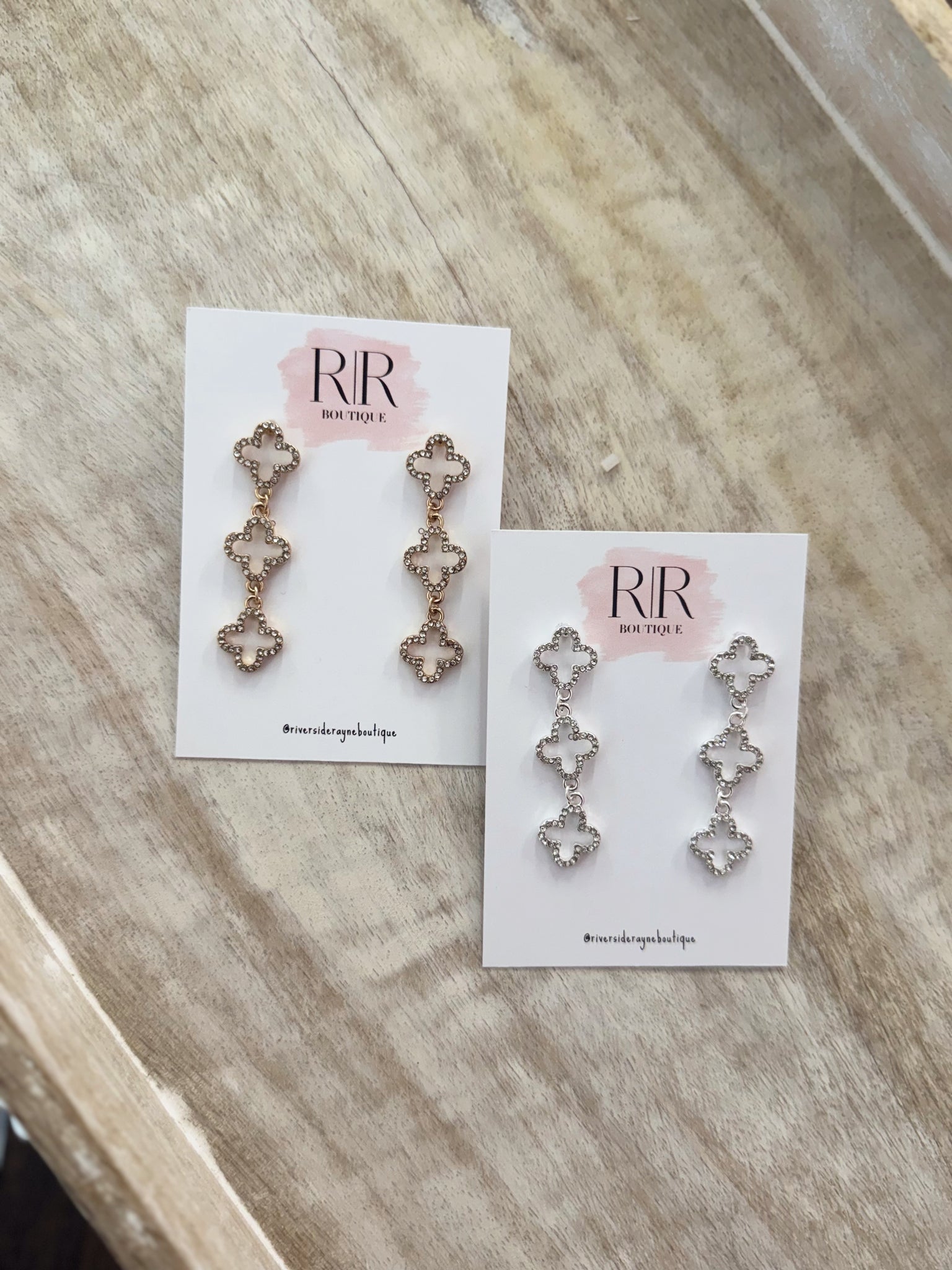 Clover Drop Down Earrings