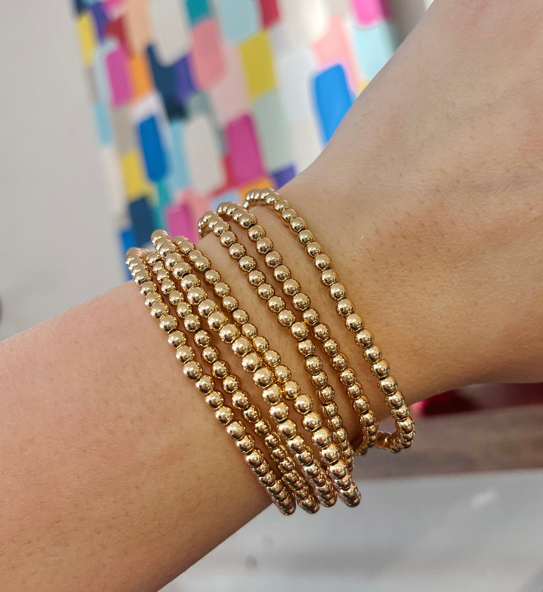 Gold Beaded Bracelet