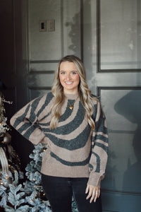 Zebra Knit Sweater