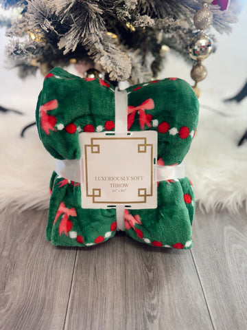 Bow Garland Throw Blanket