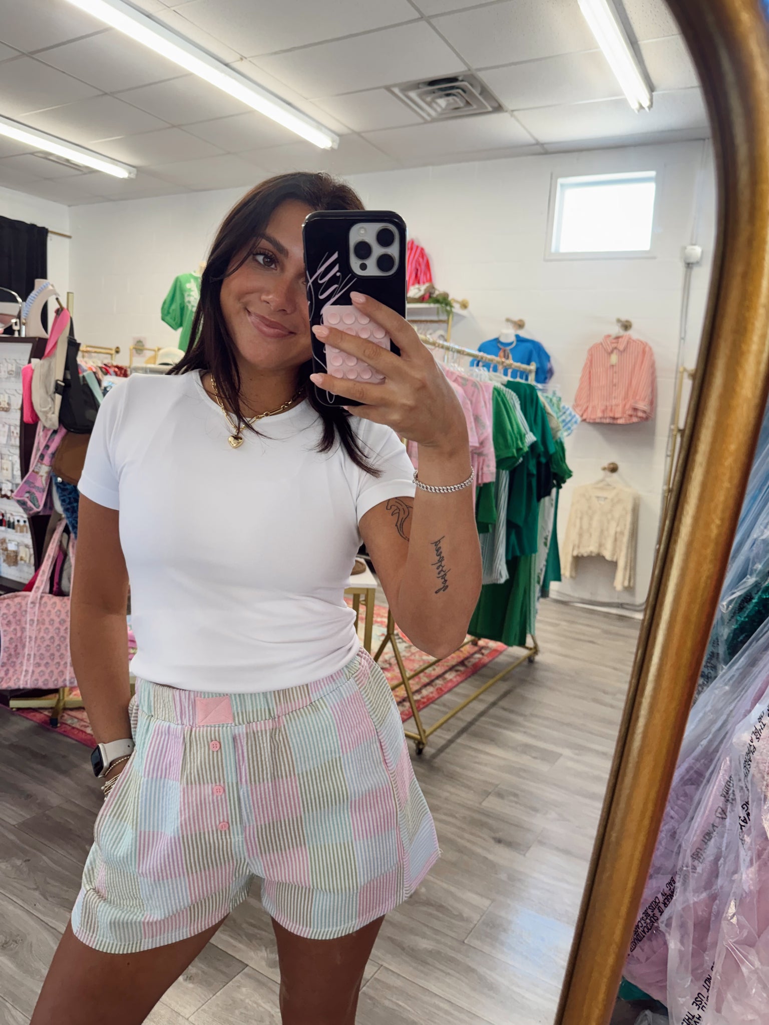 Colorblock Pastel Boxer Shorts – Riverside Rayne Boutique