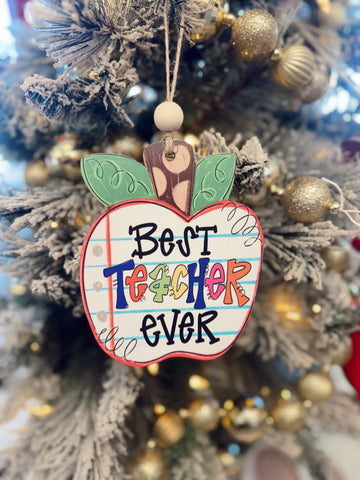 Best Teacher Ever Ornament