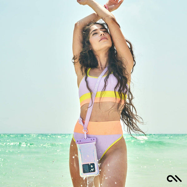 Case-Mate Waterproof Floating Phone Pouch: Purple Paradise