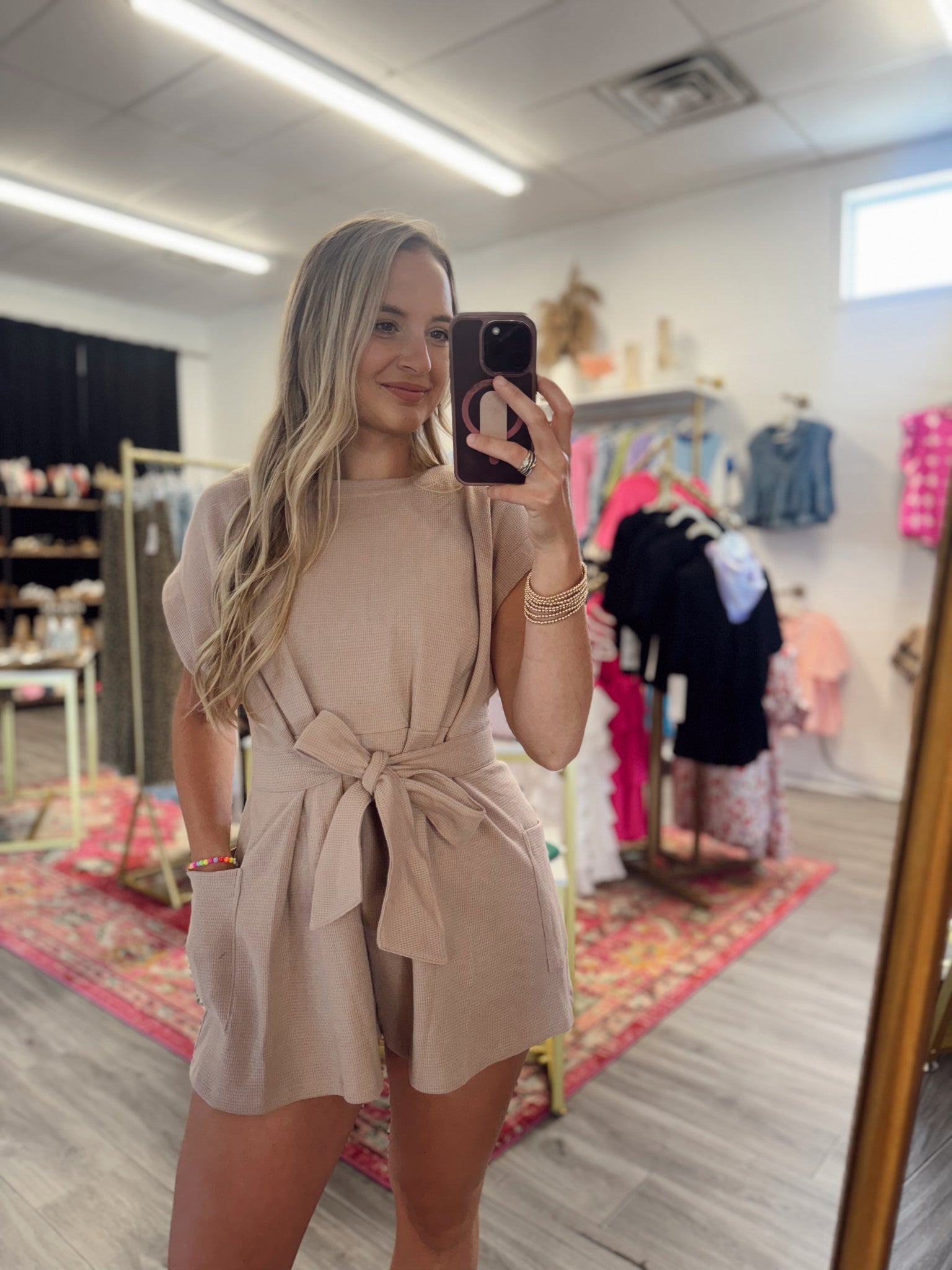 Summer Breeze Romper - Tan