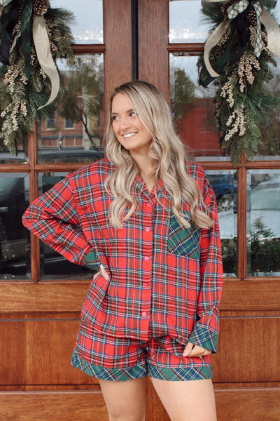 Plaid Pajama Set