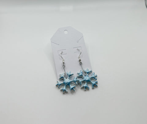 Snowflake Clay Earrings