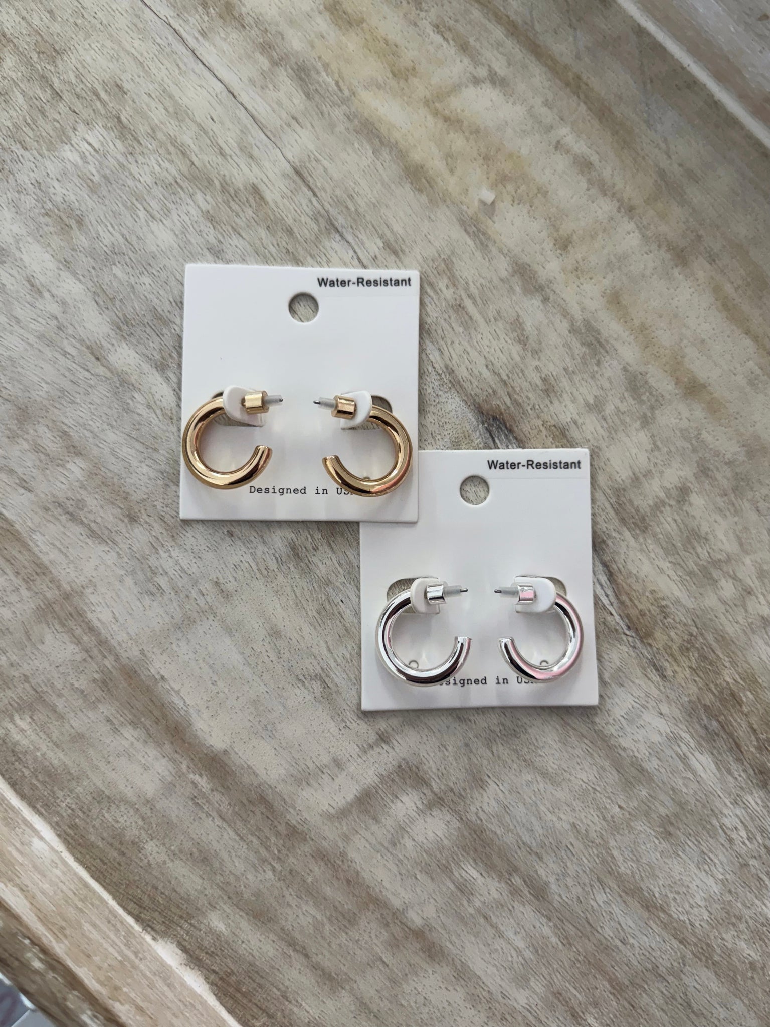 Water Resistant Small Hoops
