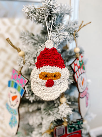 Santa Crochet Ornament