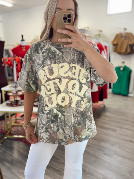 Jesus Loves You Camo Tee