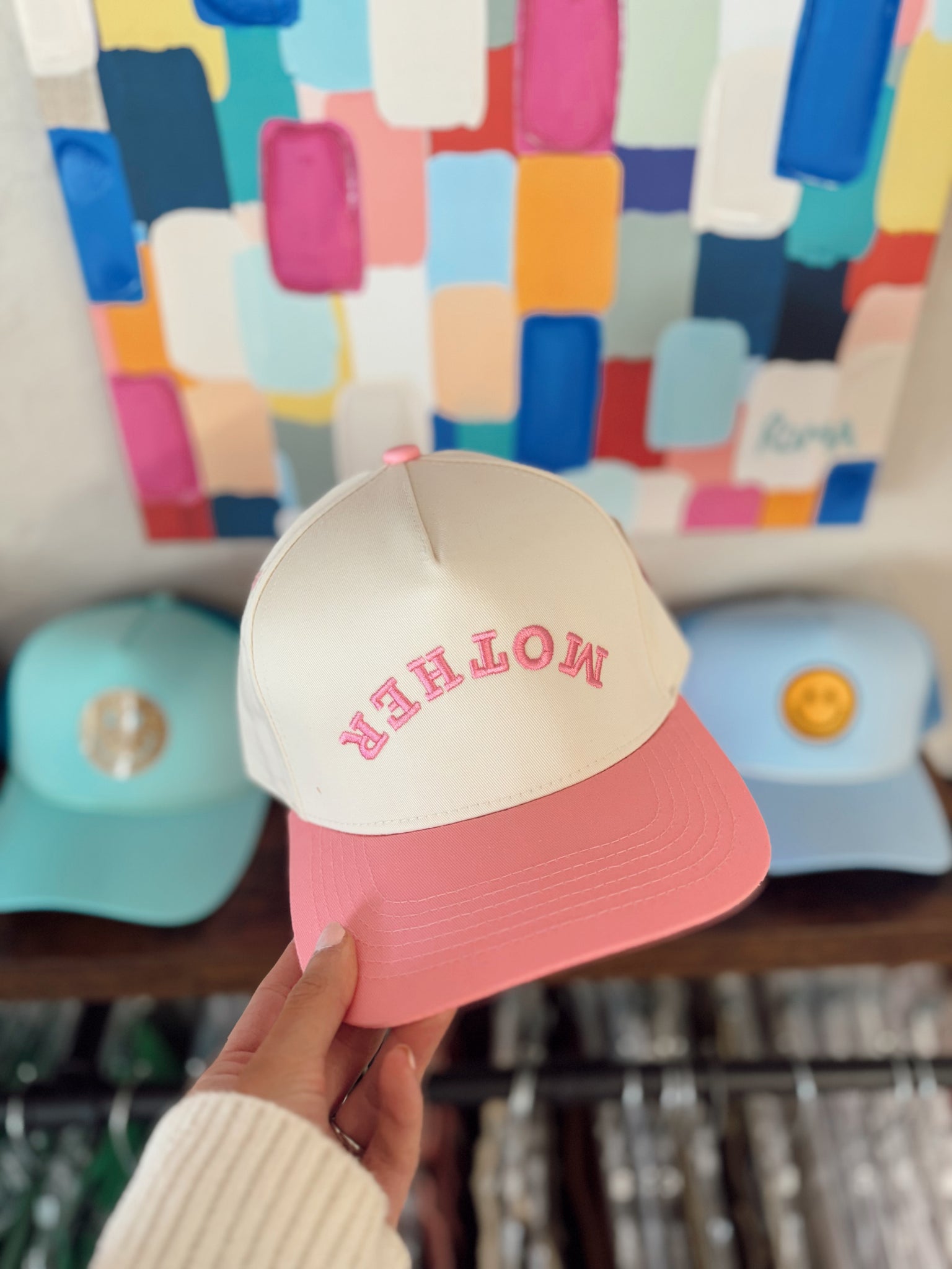 Mother Trucker Hat - Pink