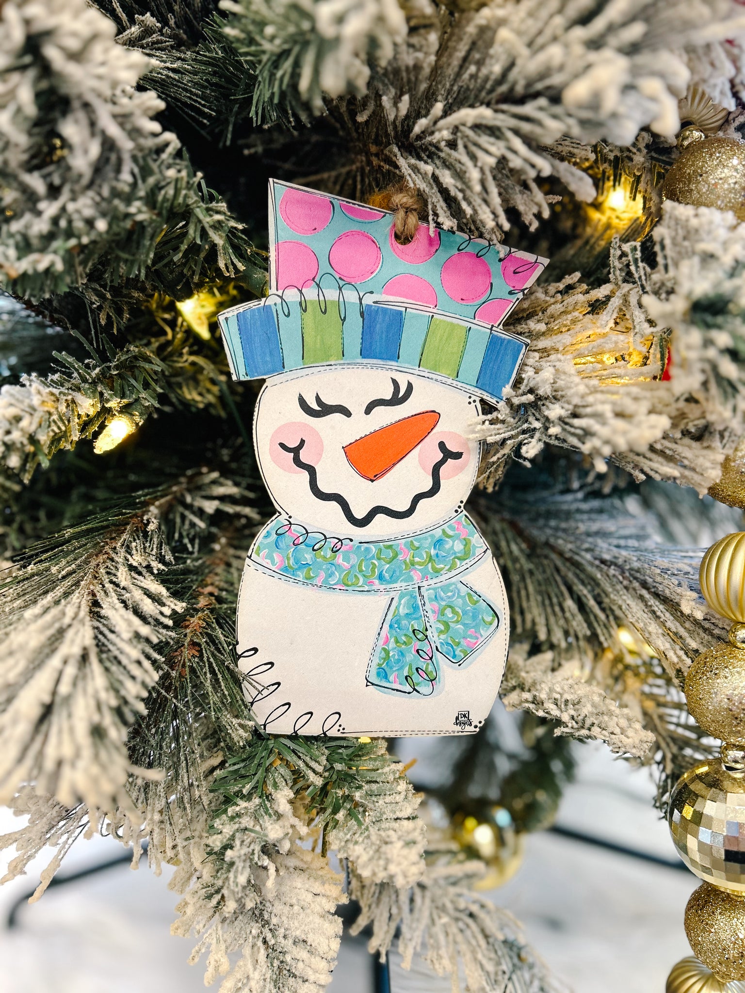 Festive Snowman Ornament