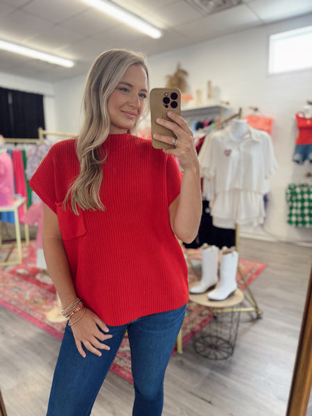 Ava Sweater - Red