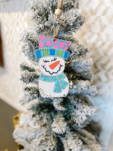 Festive Snowman Ornament