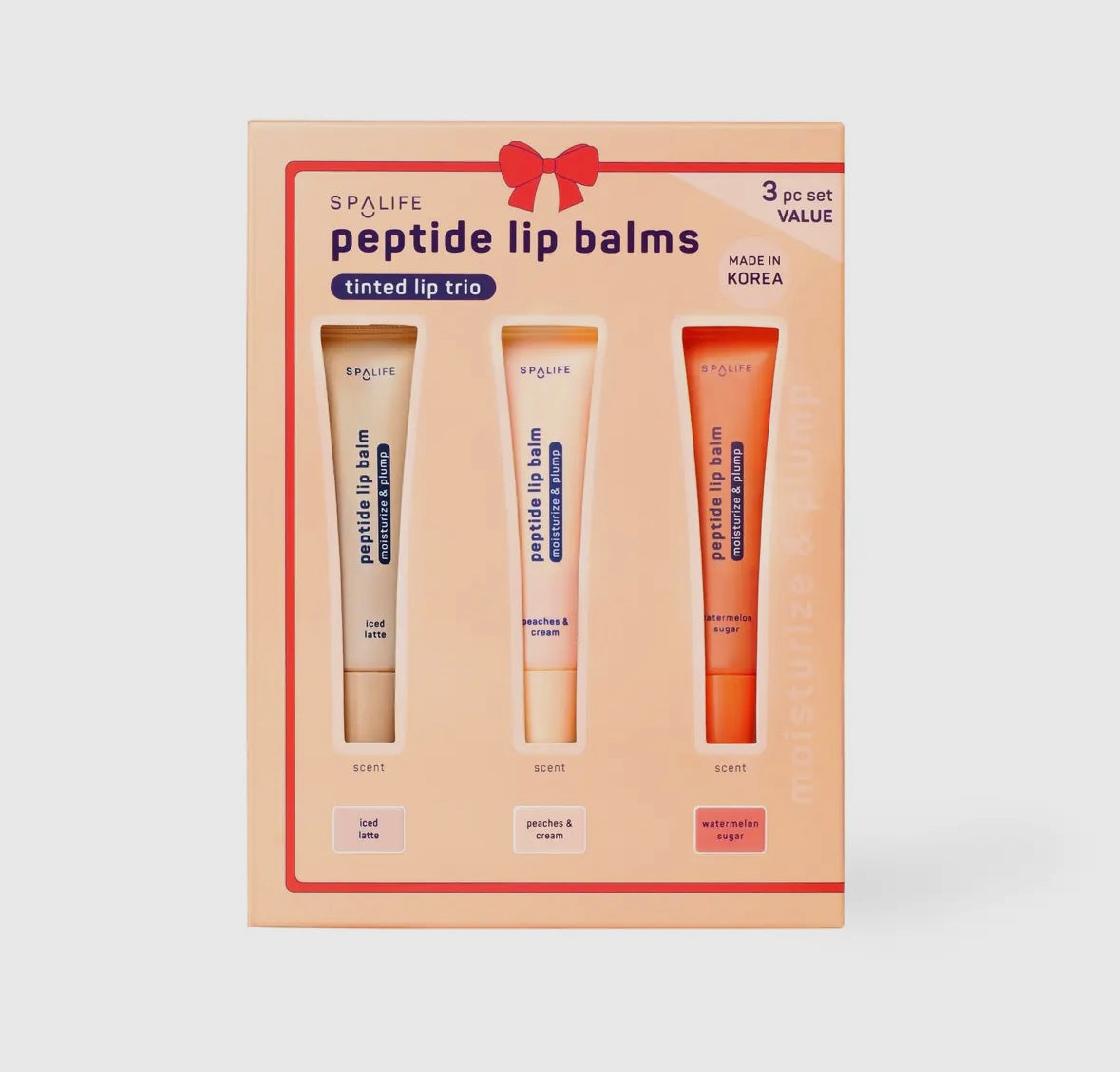 Christmas Holiday Peptide Lip Balms by My Spa Life