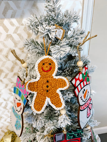 Gingerbread Crochet Ornament