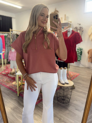 Scuba Top - Mauve